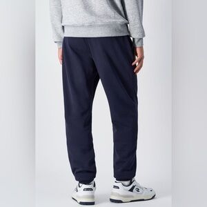 Champion Navy Cotton Elastic Drawstring Waist Joggers Sweatpants Mens Medium EUC
